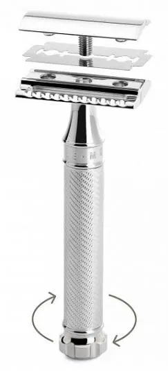 Muhle R89 Twist Safety Razor Closed Comb, view 2