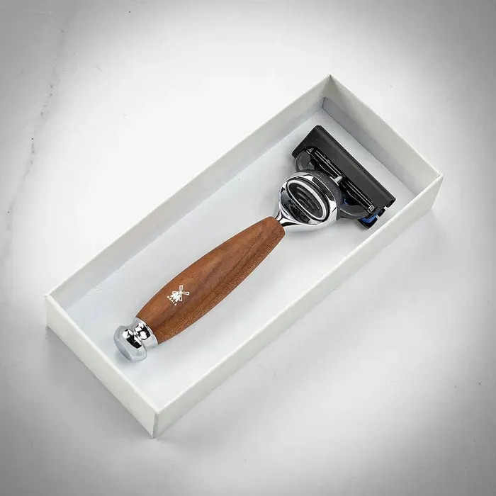 Muhle Vivo R 331 F Razor, Fusion, Plum Wood, view 3