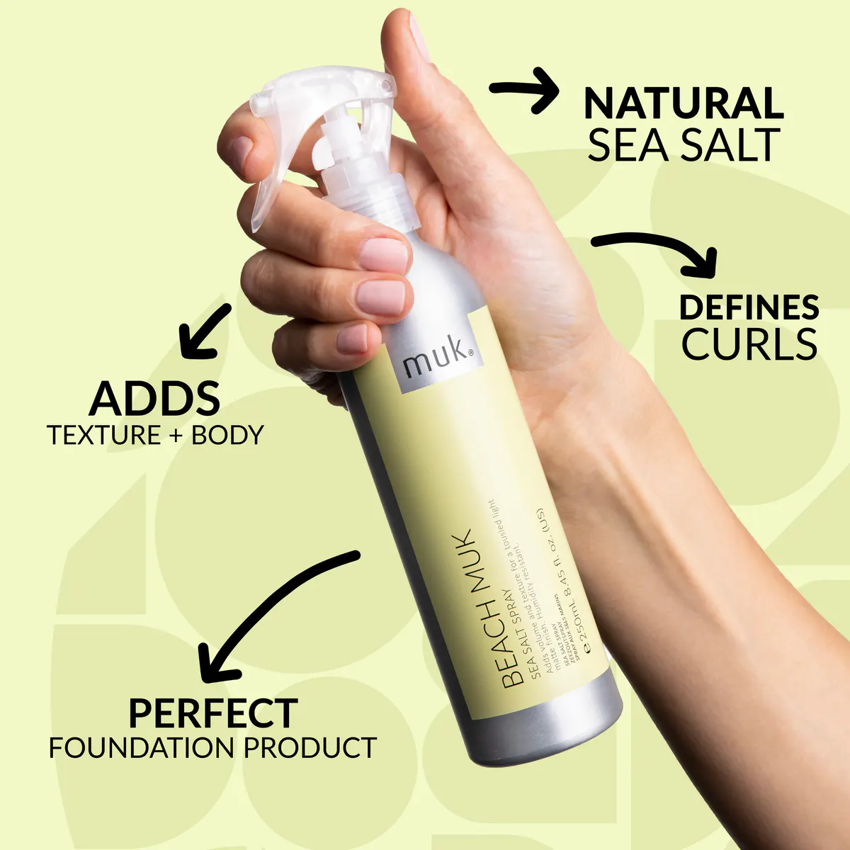 Muk Beach muk Sea Salt Spray 250ml, view 6