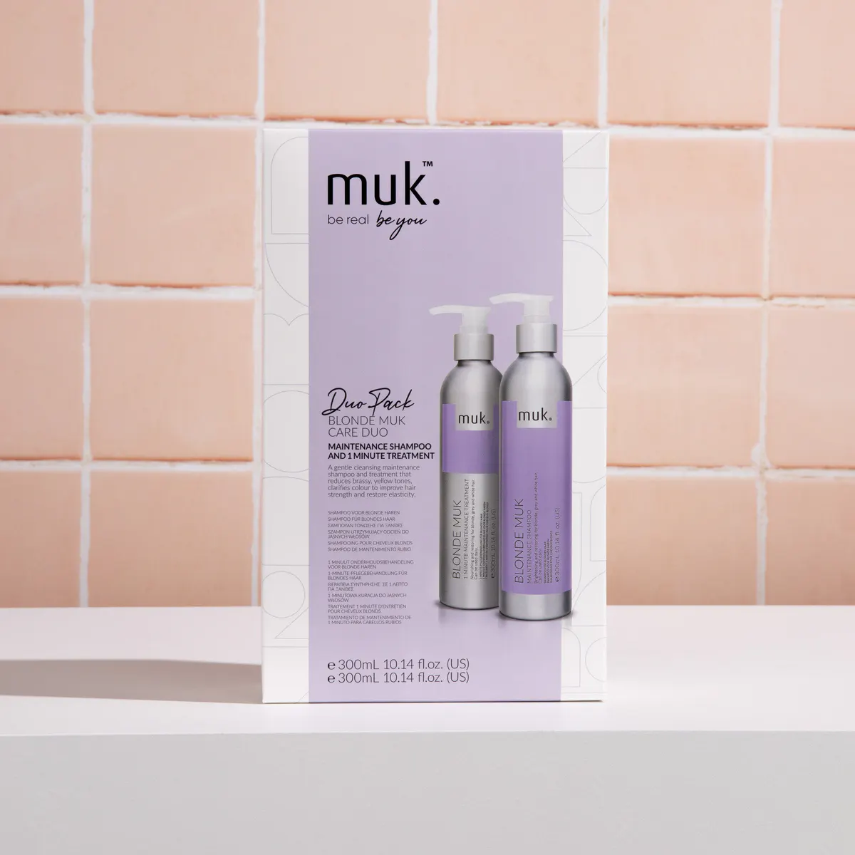 Muk Blonde Muk Toning Shampoo and Toning Treatment Duo Pack, view 6