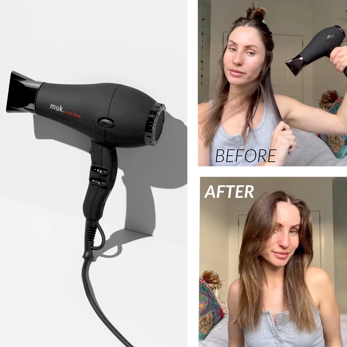Muk Blow 3900-IR Hair Dryer Black Edition, view 2