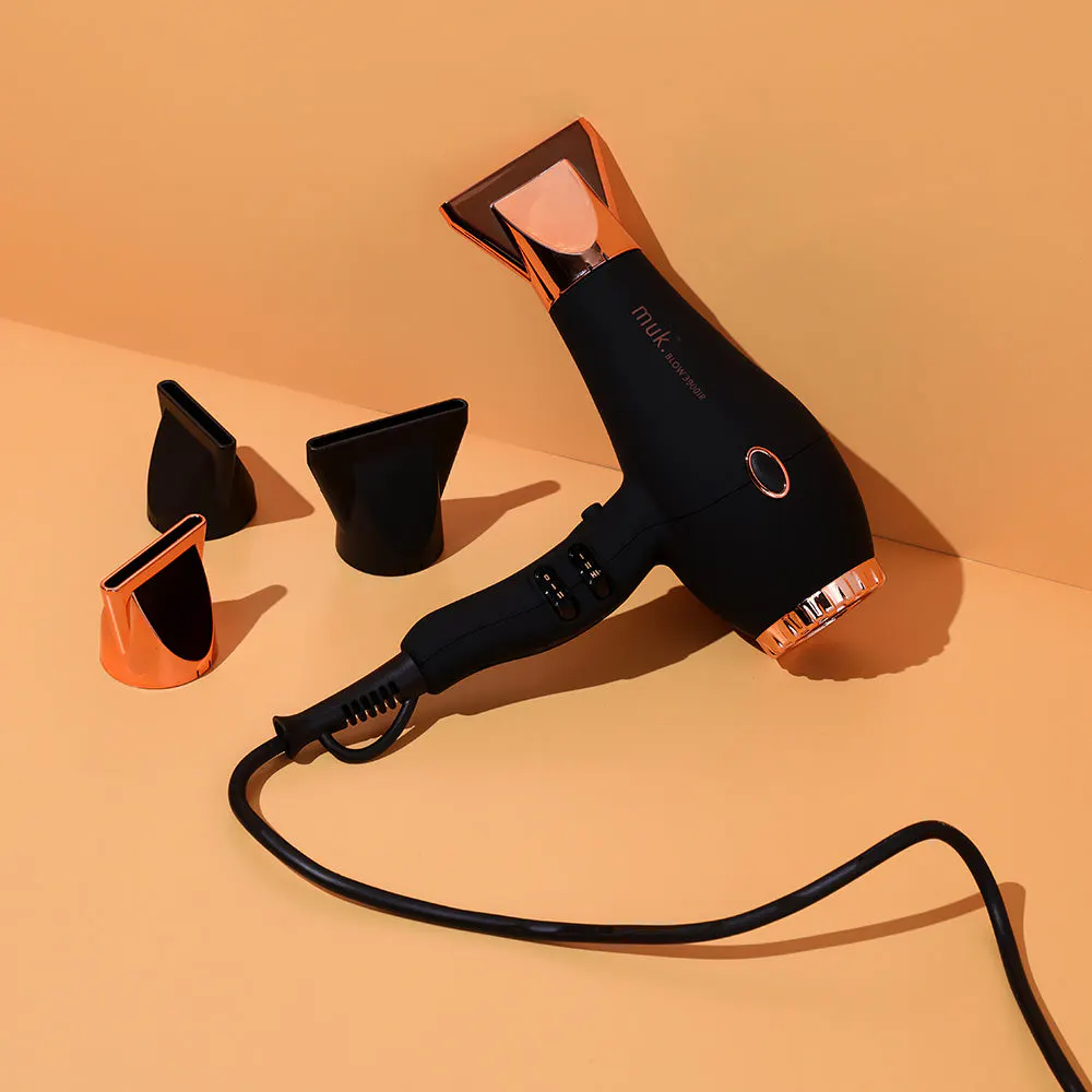Muk Blow 3900-IR Hair Dryer Black & Rose Gold, view 5