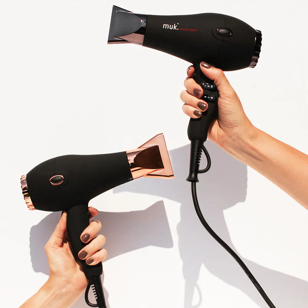 Muk Blow 3900-IR Hair Dryer Black & Rose Gold, view 6