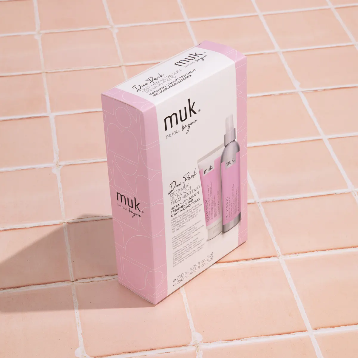 Muk Deep Muk Ultra Soft Leave-in Conditioner and 1 Minute Treatment Duo Pack, view 4