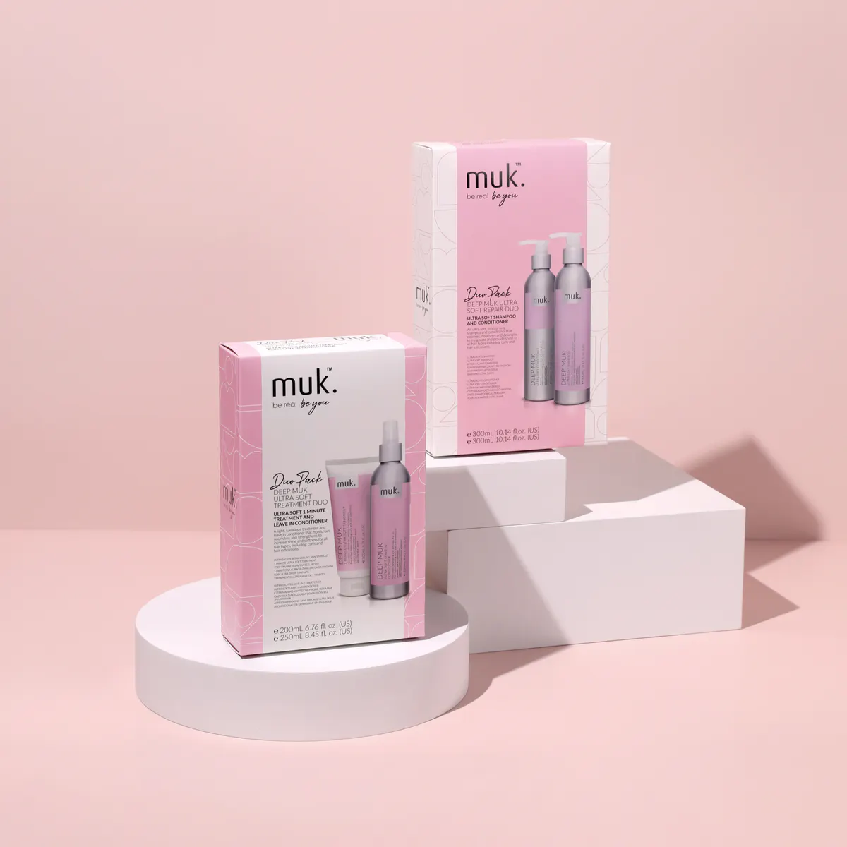Muk Deep Muk Ultra Soft Leave-in Conditioner and 1 Minute Treatment Duo Pack, view 9