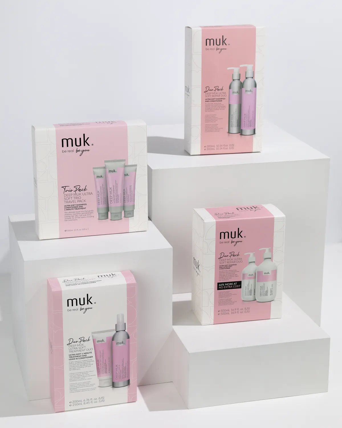 Muk Deep Muk Ultra Soft Leave-in Conditioner and 1 Minute Treatment Duo Pack, view 10