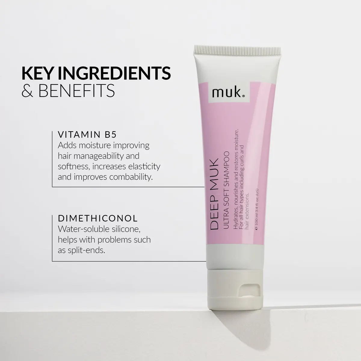 Muk Deep muk Ultra Soft Shampoo 100ml, view 4
