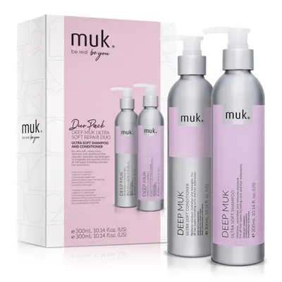 Muk Deep muk Ultra Soft Shampoo and Conditioner 300ml Duo Pack