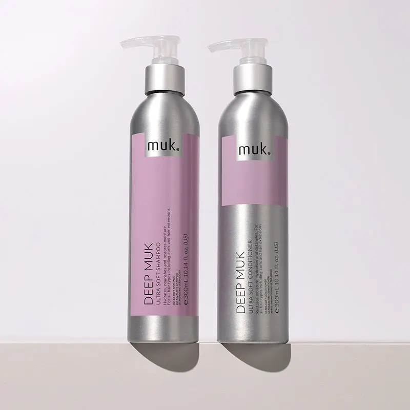 Muk Deep muk Ultra Soft Shampoo and Conditioner 300ml Duo Pack, view 3