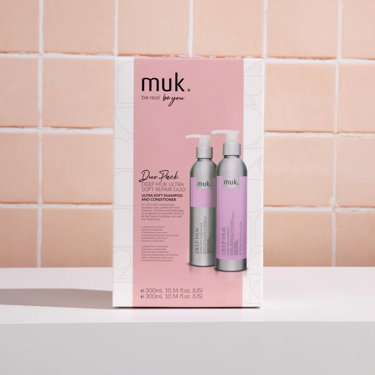 Muk Deep muk Ultra Soft Shampoo and Conditioner 300ml Duo Pack, view 5