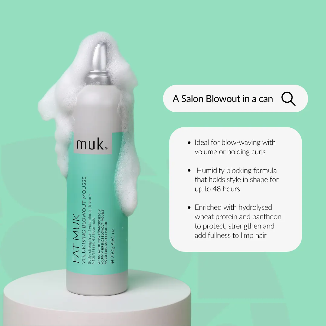 Muk Fat muk Volumising Blowout Mousse 250g, view 4
