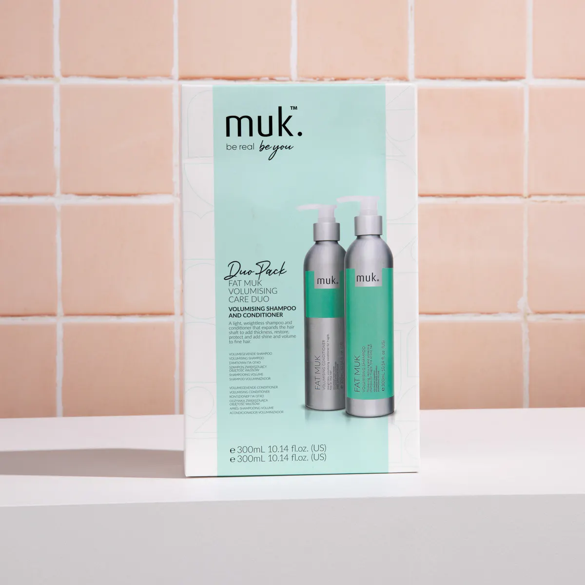 Muk Fat Muk Volumising Shampoo and Conditioner 300ml Duo Pack, view 6
