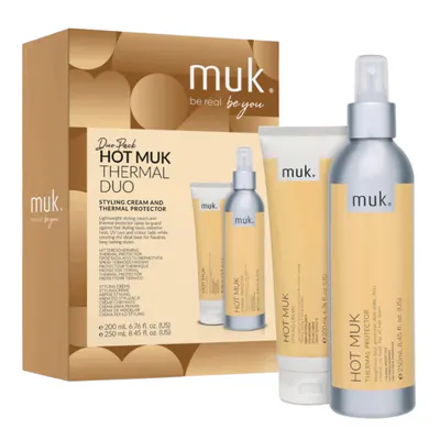 Muk Hot Muk Thermal Protector and Styling Cream Duo Pack
