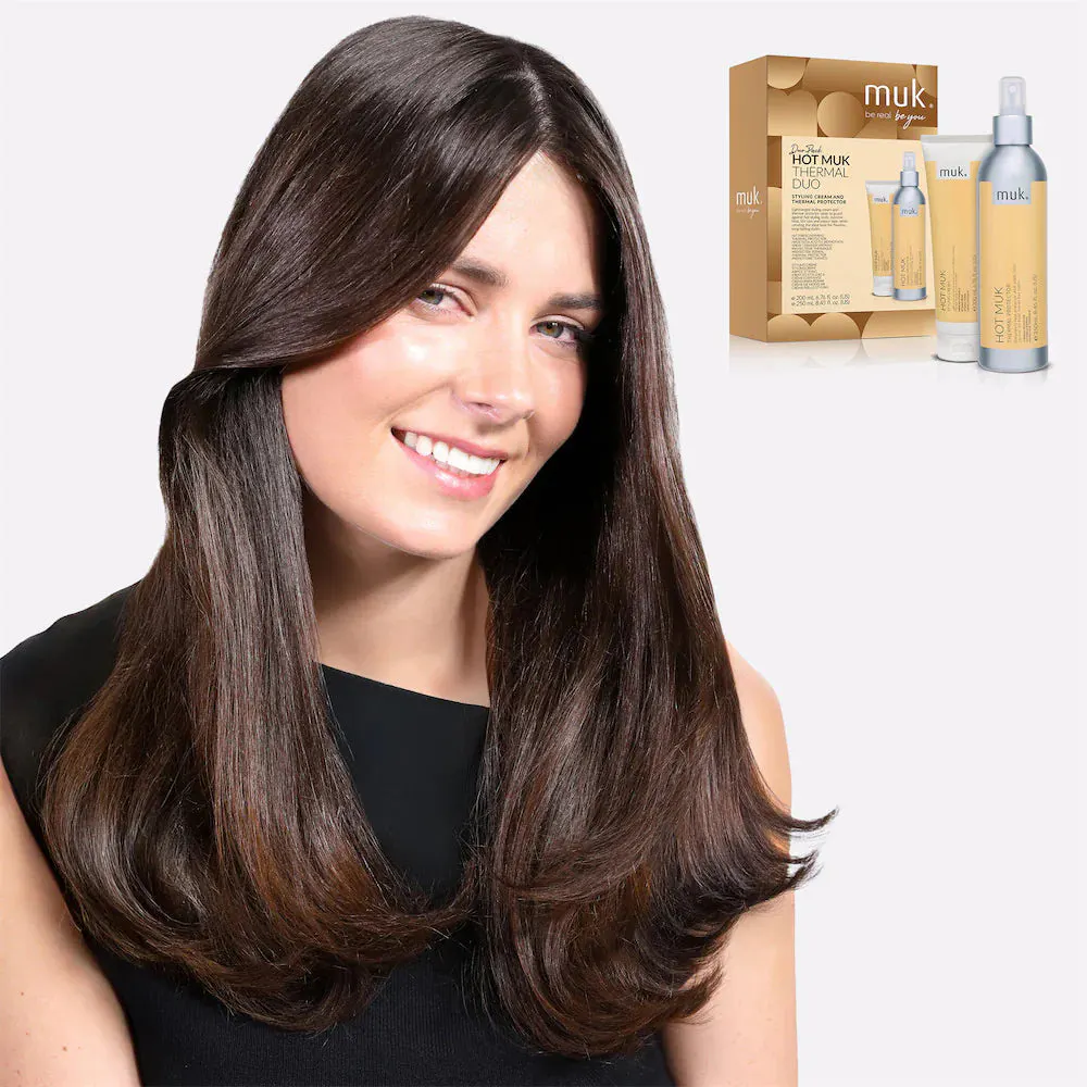 Muk Hot Muk Thermal Protector and Styling Cream Duo Pack, view 2