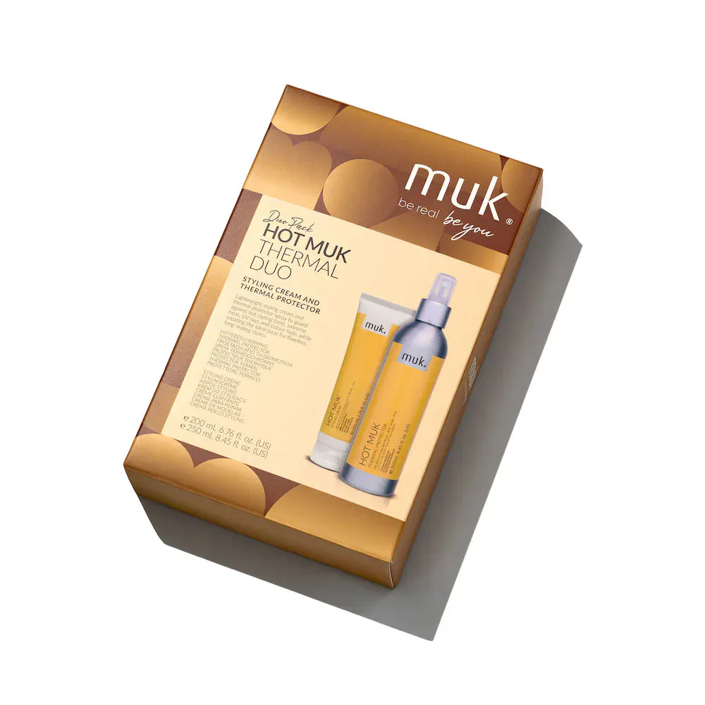 Muk Hot Muk Thermal Protector and Styling Cream Duo Pack, view 3