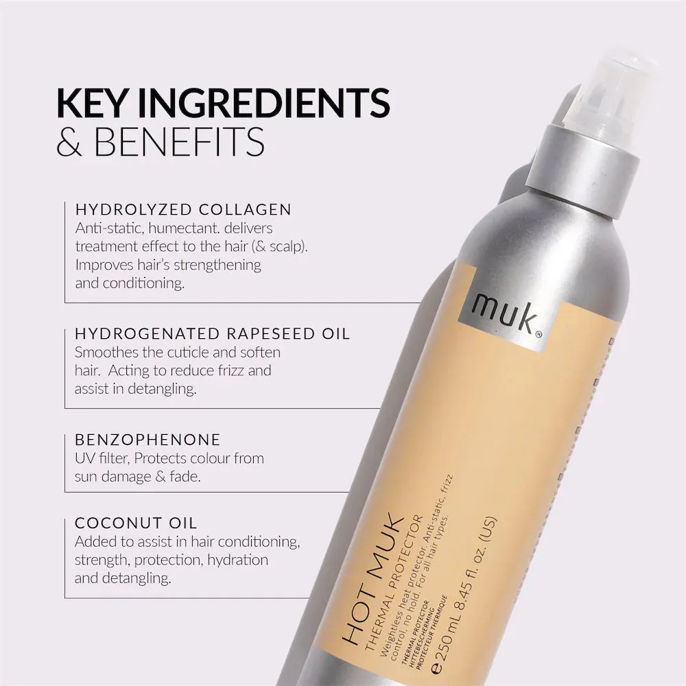Muk Hot Muk Thermal Protector and Styling Cream Duo Pack, view 6