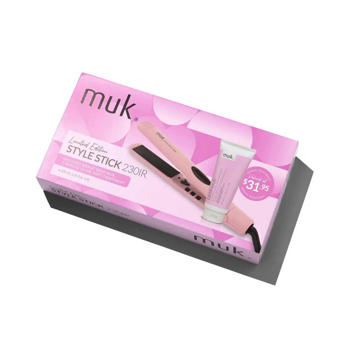 Muk Limited Edition Pink Style Stick 230-IR & Deep muk 1 Minute Treatment 200ml Pack, view 3