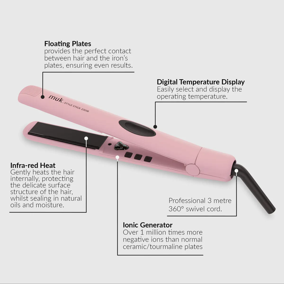 Muk Limited Edition Pink Style Stick 230-IR & Deep muk 1 Minute Treatment 200ml Pack, view 5