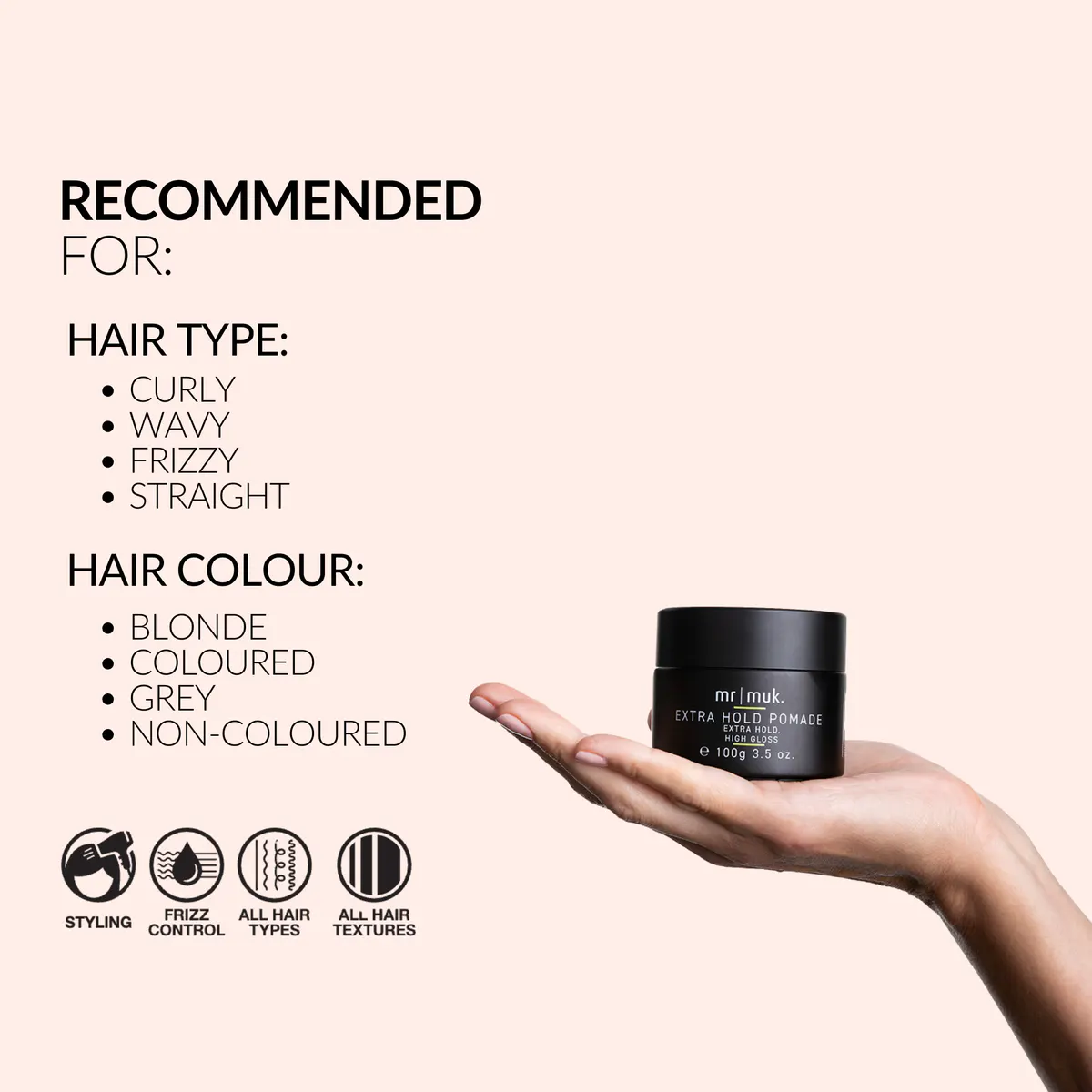Muk Mr Muk Extra Hold Pomade 100g, view 5