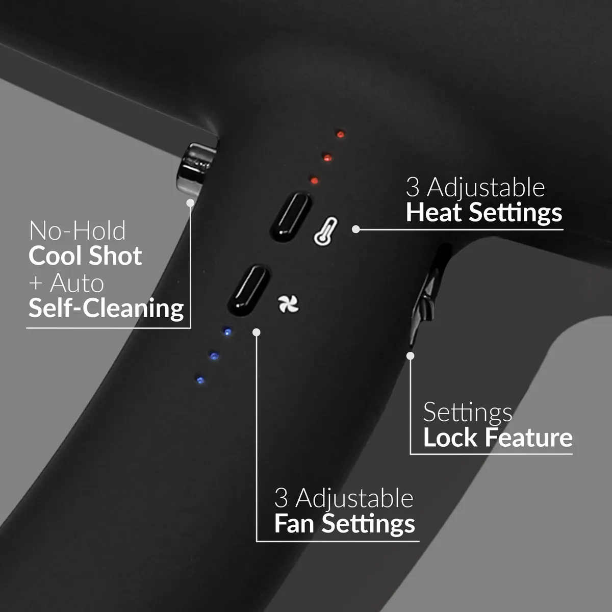 Muk Ultra Sonic Dryer Black, view 5