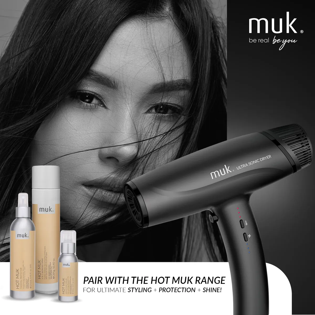 Muk Ultra Sonic Dryer Black, view 7