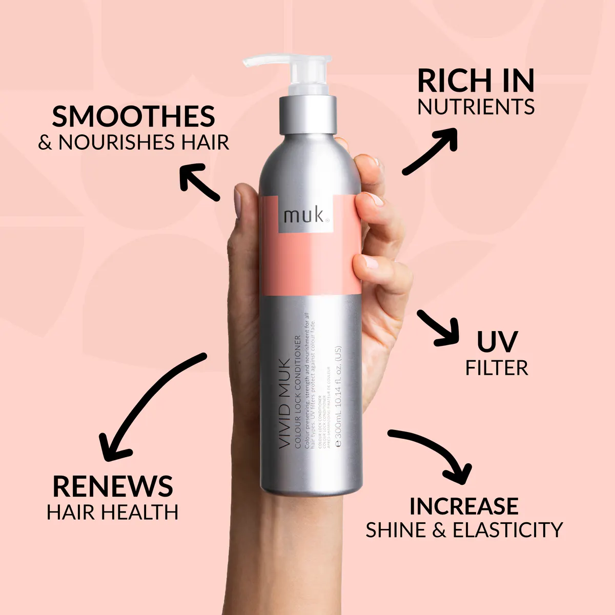 Muk Vivid muk Colour Lock Conditioner 300ml, view 4