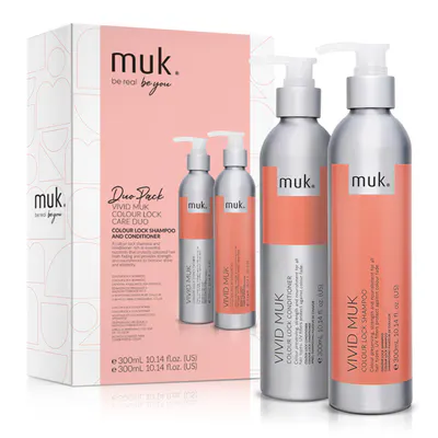 Muk Vivid Muk Colour Lock Shampoo and Conditioner 300ml Duo Pack
