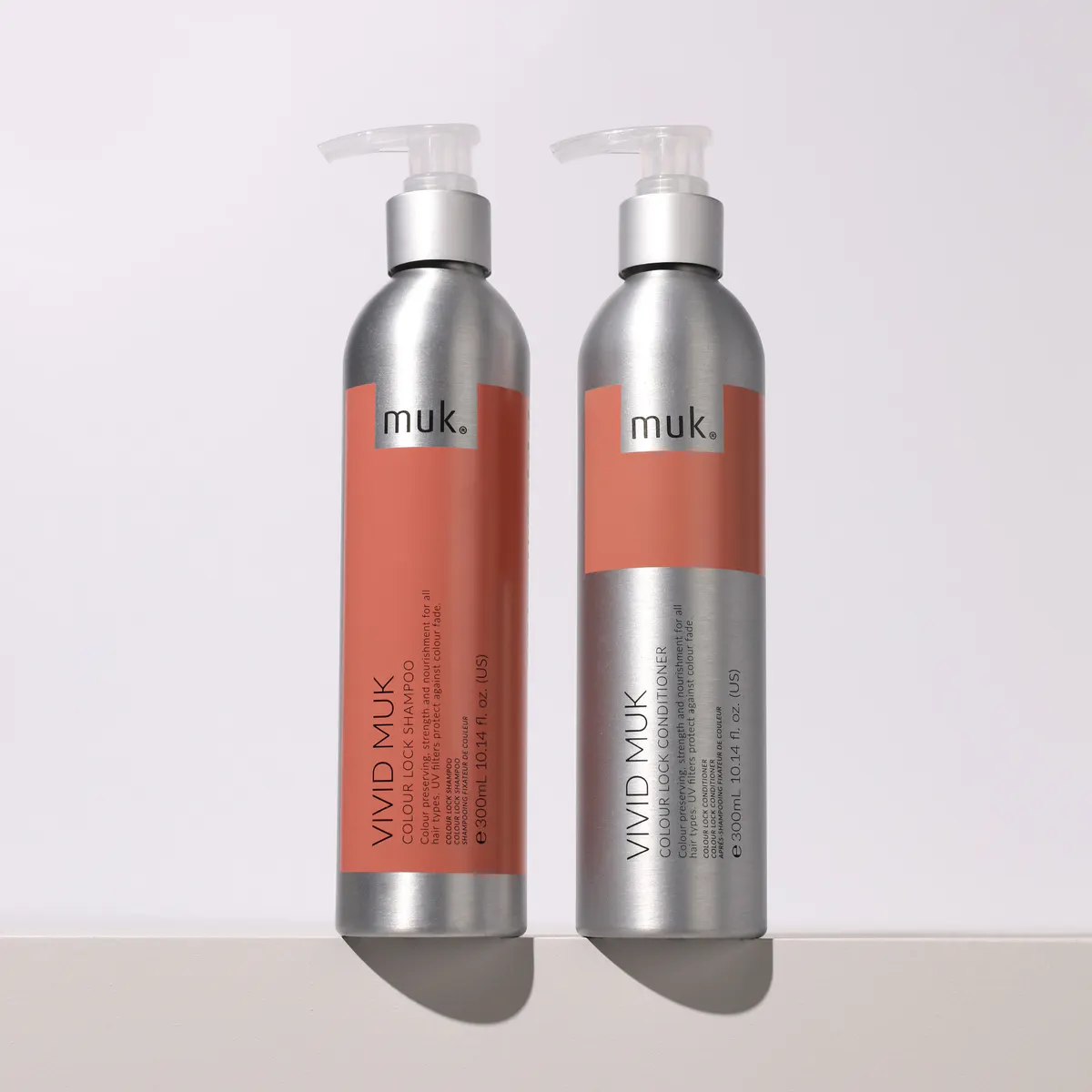 Muk Vivid Muk Colour Lock Shampoo and Conditioner 300ml Duo Pack, view 3