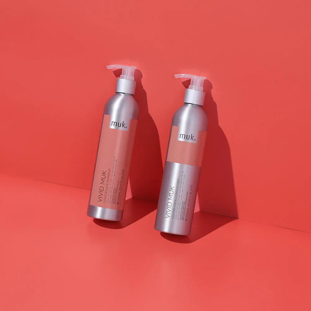 Muk Vivid Muk Colour Lock Shampoo and Conditioner 300ml Duo Pack, view 7