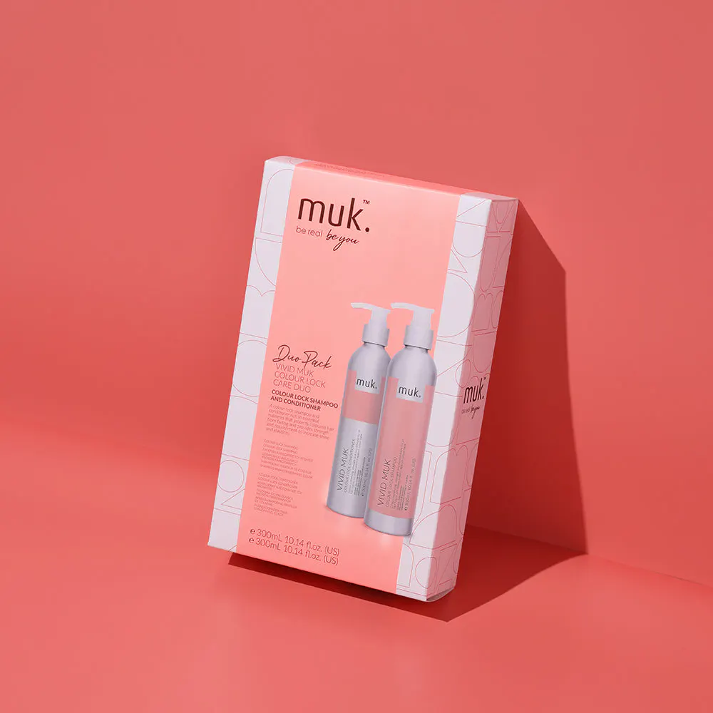 Muk Vivid Muk Colour Lock Shampoo and Conditioner 300ml Duo Pack, view 8