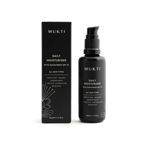 Mukti Organics Daily Moisturiser With Sunscreen 15ml