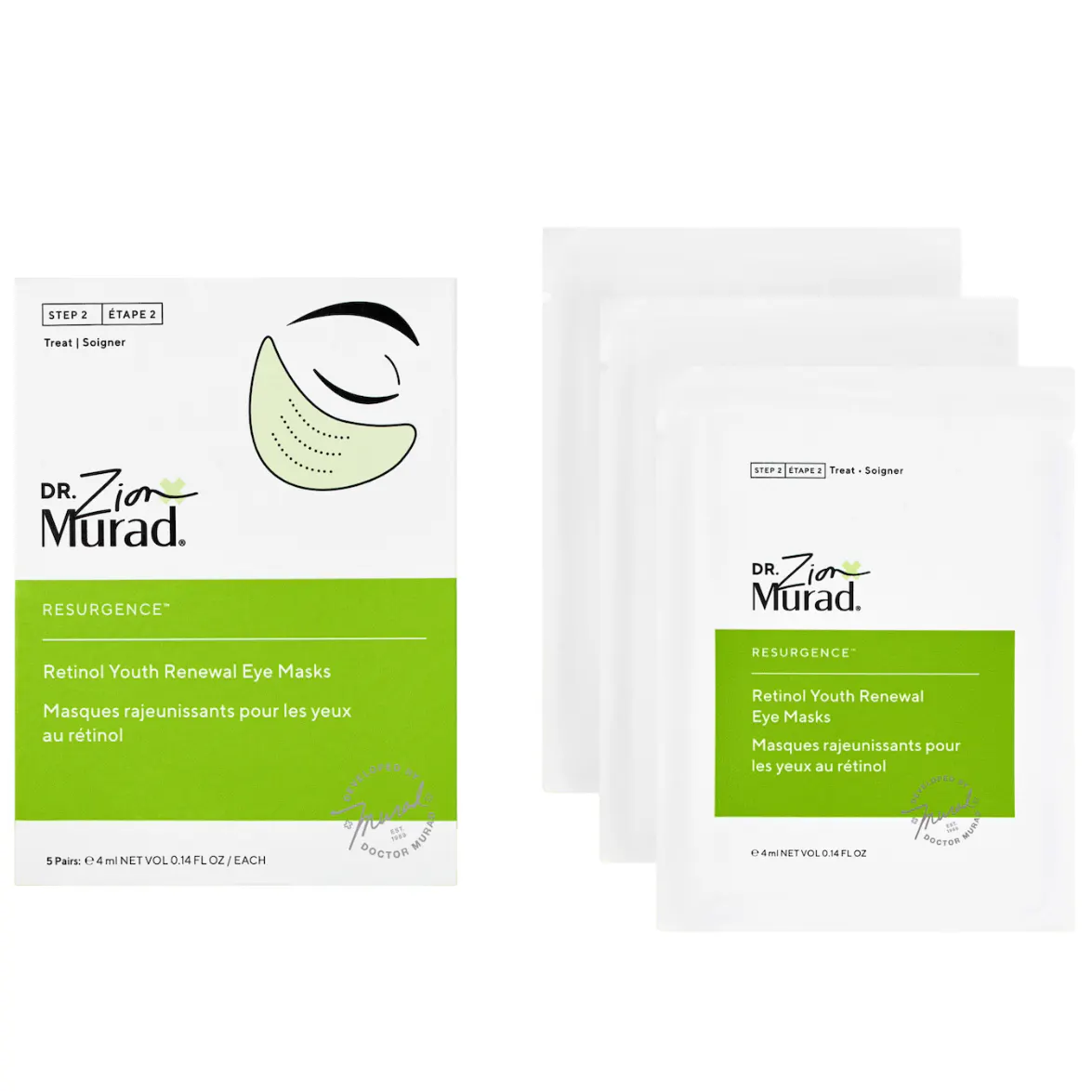 Murad Retinol Youth Renewal Eye Masks 5 Packs, view 6