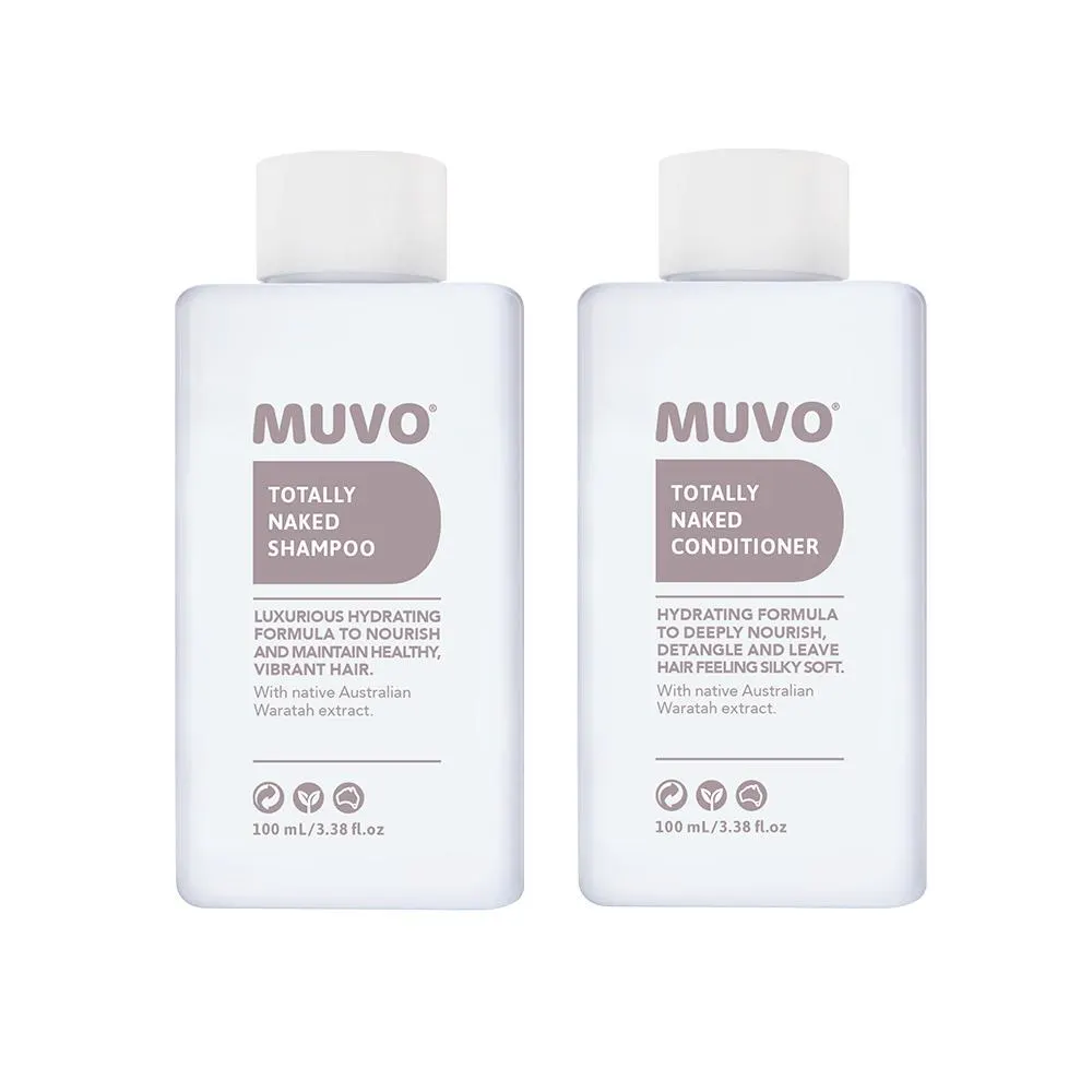 MUVO Totally Naked Shampoo and Conditioner 100ml Petite Pair, view 2