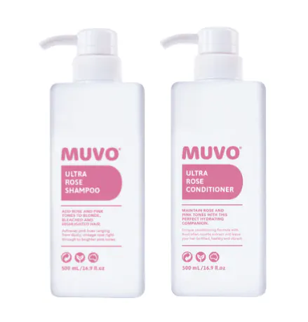MUVO Ultra Rose Shampoo and Conditioner 500ml Bundle, view 2