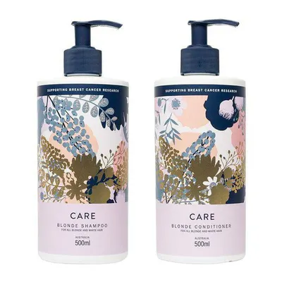 NAK Care Blonde Shampoo and Conditioner 500ml Old Packaging Bundle