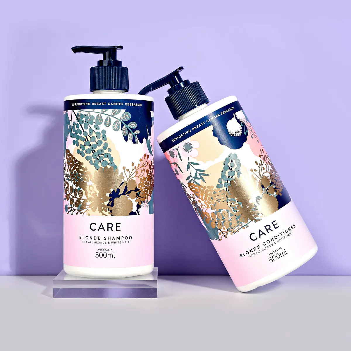 NAK Care Blonde Shampoo and Conditioner 500ml Old Packaging Bundle, view 2