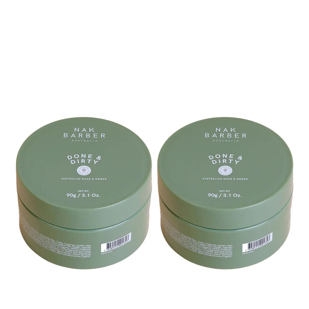 Nak Done.n.Dirty Hard Clay 90g Duo Bundle