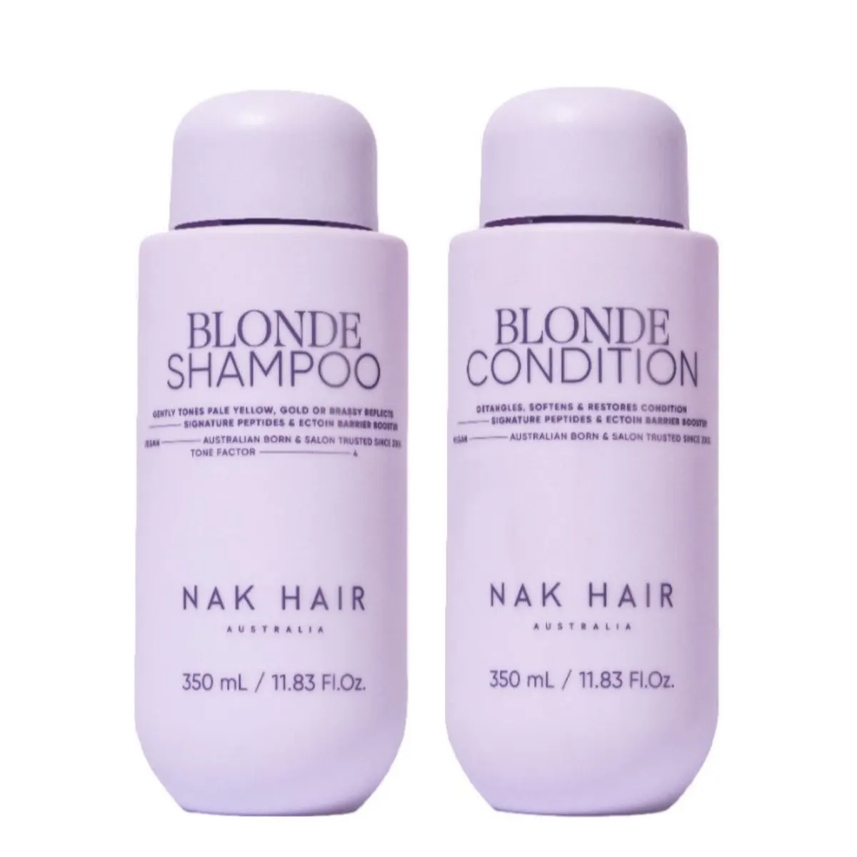 NAK Hair Blonde Shampoo and Conditioner Duo Bundle