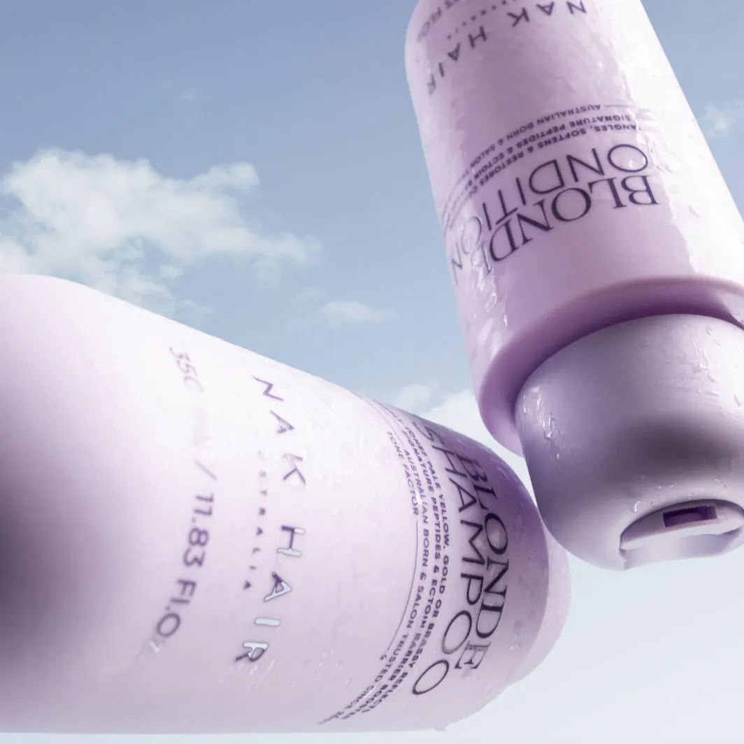 NAK Hair Blonde Shampoo and Conditioner Duo Bundle, view 2