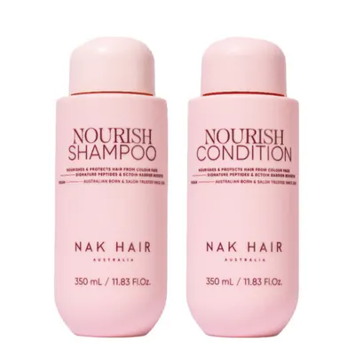 NAK Hair Nourish Shampoo and Conditioner Duo Bundle