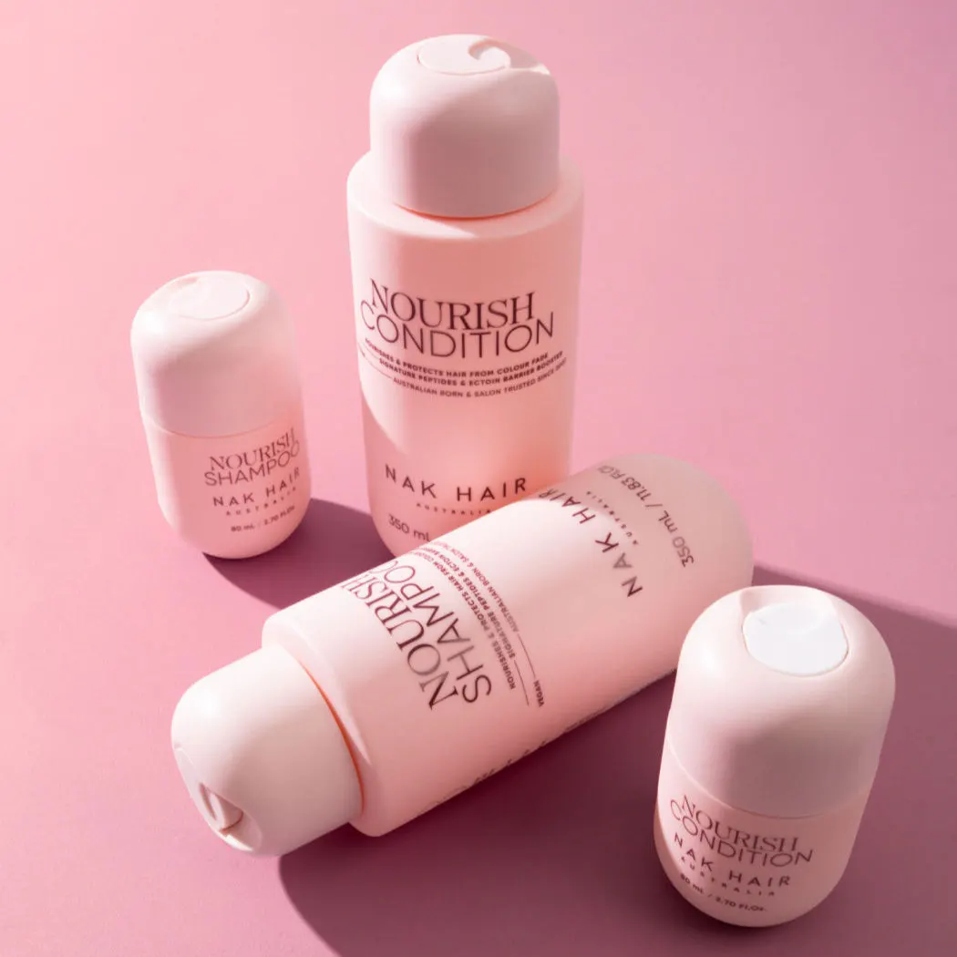 NAK Hair Nourish Trio Bundle with Replends Creme Leave In Moisturiser, view 4