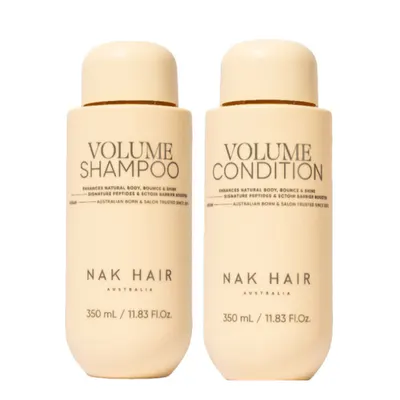 NAK Hair Volume Shampoo and Conditioner Duo Bundle