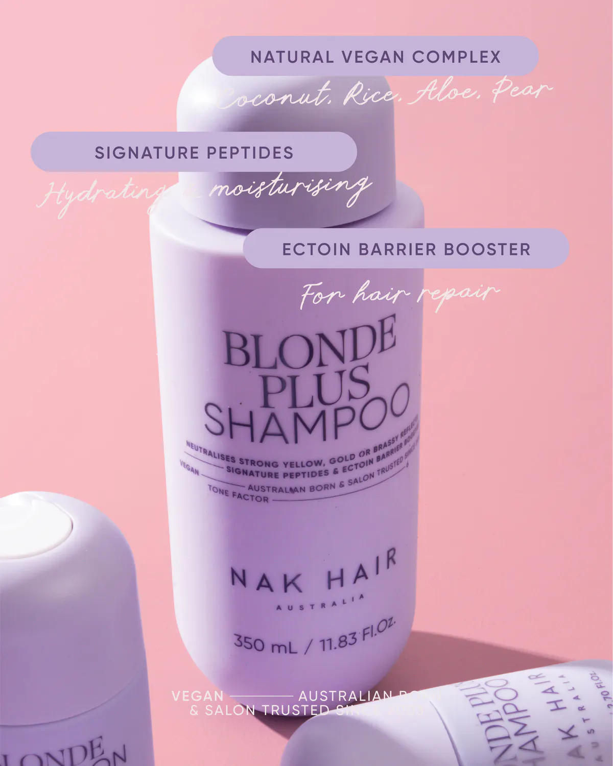 NAK Hair Blonde Plus Shampoo 350ml, view 4