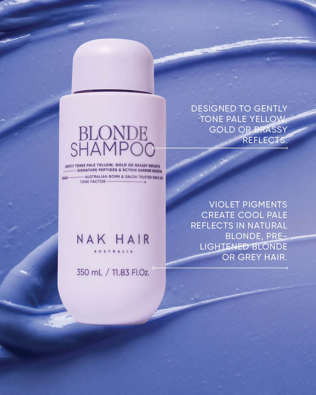 NAK Hair Blonde Shampoo 350ml, view 5
