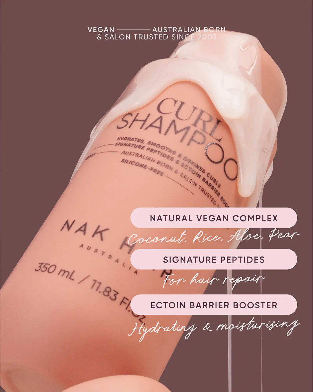 NAK Hair Curl Shampoo 350ml, view 4