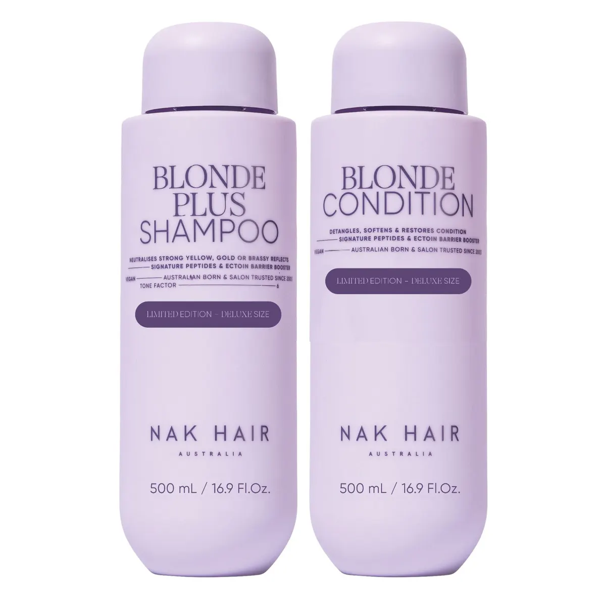 NAK Hair Limited Edition Blonde Plus Duo 500ml, view 2