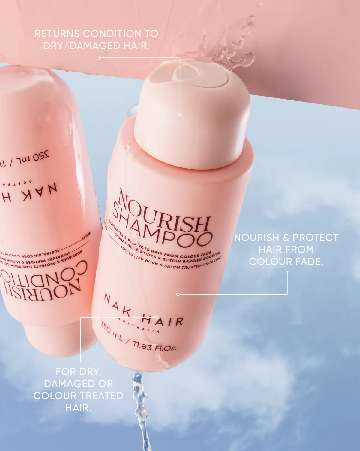 NAK Hair Nourish Shampoo 350ml, view 6