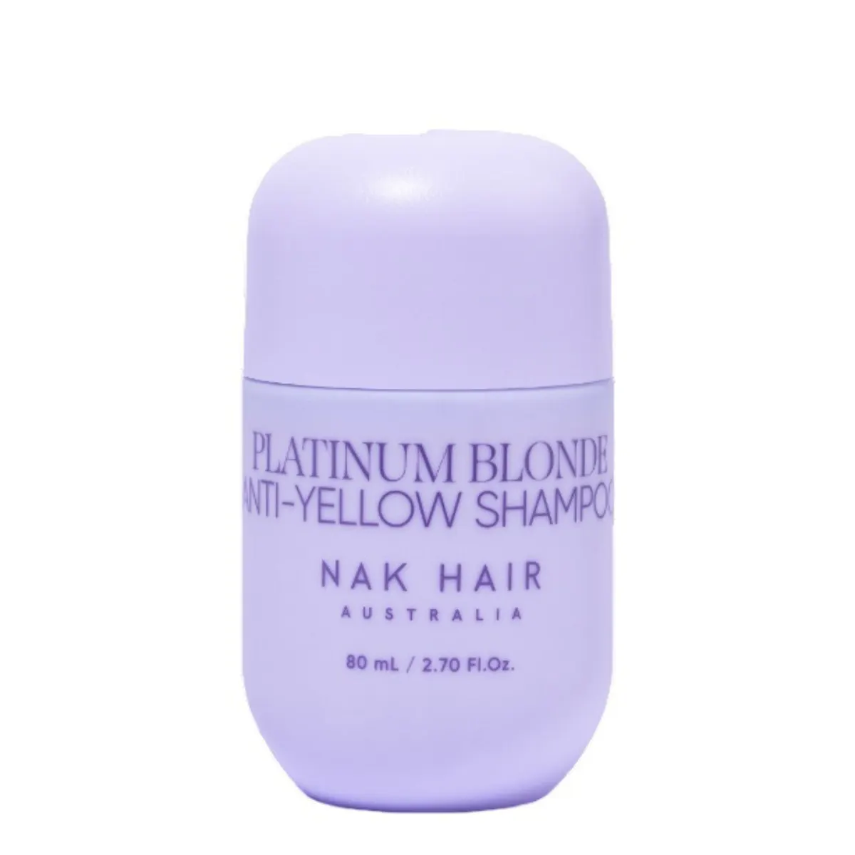 NAK Hair Platinum Blonde Anti-Yellow Shampoo 80ml