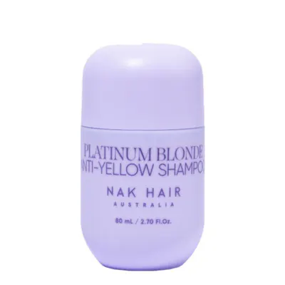 NAK Hair Platinum Blonde Anti-Yellow Shampoo 80ml