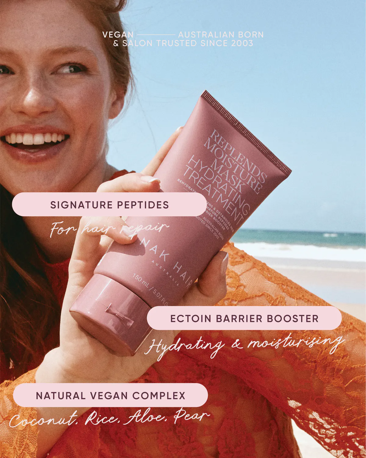 NAK Hair Replends Moisture Mask 150ml, view 4